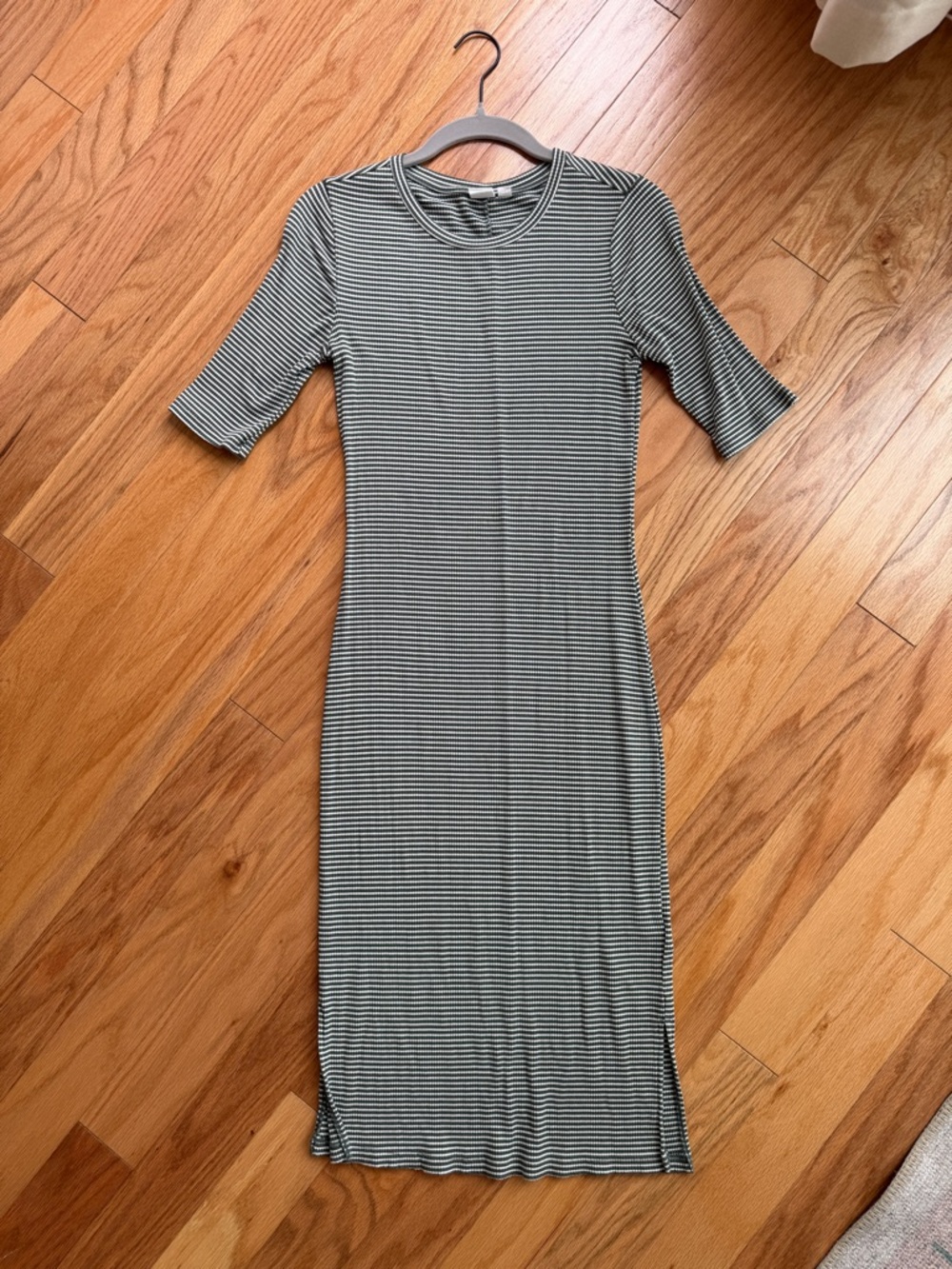 Gap stripped green and white Midi Dress